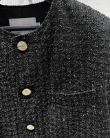 CR Monique Denim Tweed Half Jacket (2 colors)