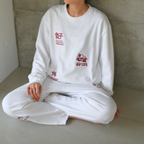 ふくだ 餃子モチーフ刺繍 sweat