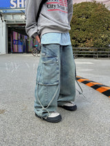 Reflector Strap Cargo Denim PT - 1C