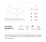 [5PACK] 1507 Womens モノスリムリブソックス