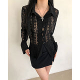 Lace Slim Blouse