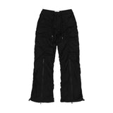ローライズナイロンシャーリングパンツ (BLACK) F25ZD974