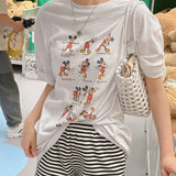 スポーツミッキーボクシーフィットショートスリーブTシャツ