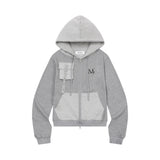 TIAJE SET UP EYELET HOOD ZIP-UP (2Color)