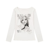 Cami Rivet Print Slim Tee