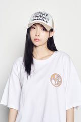 25SS ARTWORK MESH TRUCKER BALL CAP BEIGE