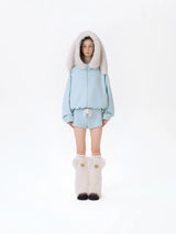 13DE MARZO Doozoo Brushed Shorts Blue