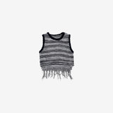 Miju's Fringe Sleeveless Knitwear