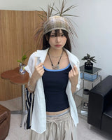 Lean Color Matching Line Sleeveless