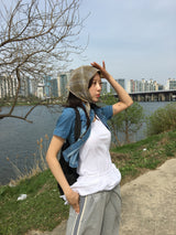 シアー プラッド チェック スカーフ (3color)