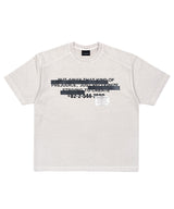 BBD 隠しスローガン ピグメント Tシャツ (サンド)