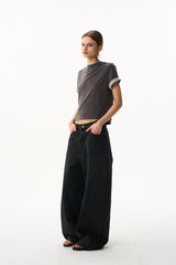 Washed Wide Leg Jeans