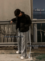 [Height +3cm] サイドライントラックスウェットパンツ