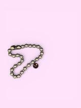 "O"DARK PEACH CRUSH(custom necklace)カスタムネックレス*金属アレルギー対応