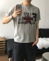 リックス クロップ プリンテッド ショートスリーブ Tシャツ