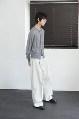 crew neck fine cardigan