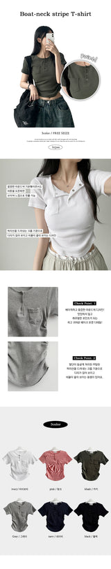 Tote span snap pocket short sleeve