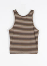 STRIPE HALTER SLEEVELESS