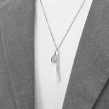 Men's Stick Bar Necklace_ST SLIM NEC