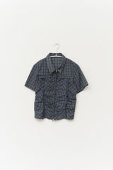 (W) Tech Checked Zip Up