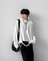 グリクダメージ長袖Tシャツ