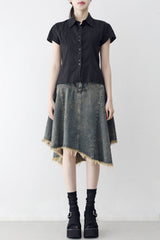 Lemel lace half shirt