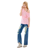 BABY FACE BOX TEE [PINK]