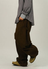 DB Cotton Belted Panel Banding Pants