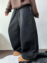 フリースピカブル ❤‍🔥M-XL❤Bベーシックワイドロングパンツユニセックス🩶2カラー