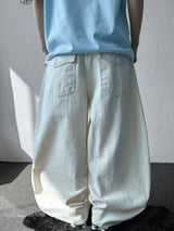 Back Check Pocket Cotton Balloon Fit Pants 5color