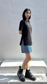 MEDIUM INDIGO DENIM SHORTS code 25008