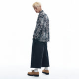 Cut-off Capri Denim Pants - BLACK
