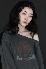 26FW★アモールキャット ピグメント スウェットシャツ