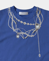 パール ネックレス Tシャツ