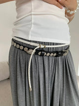 Thin twist leather belt(3)