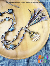 Shell long chain necklace