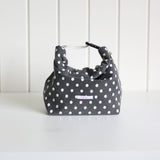cozy lunch bag - black dot