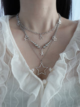[3set] y2k star layerd necklace | 별 스타 레이어드 세트 목걸이