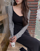 Langd stripe cardigan