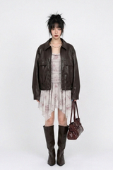 VALENTINE HAZE DRAPED MINI DRESS
