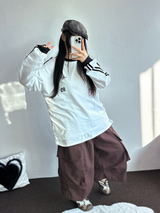 ビッグビッグポケットオーバーバミューダ 🤎🤍❤🖤5カラー