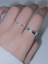 925silver バンドノットシルバーリング
