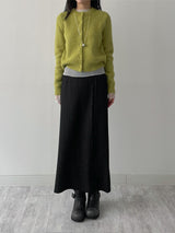 [FW] Striped Wool H-Line Long Skirt