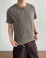 Clo Layered Buckle Short Sleeve T