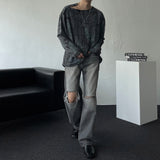 ENOC グランジダイイングショルダースナップ長袖Tシャツ (2 colors)