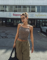 Move Leopard Crop Sleeveless