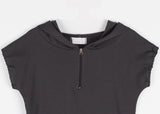CAP ZIP-UP HOOD TEE