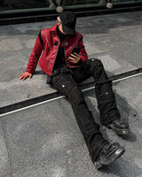 CARGO FLARE PANTS UPSIDE DOWN