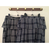 Double Layered Check Skirt