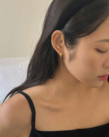 Rosé earring (silver)